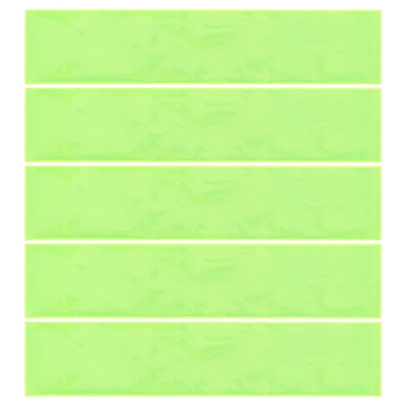 WRISTBIQUE Motorcycle Stickers Reflective PVC 5Pcs Light Green