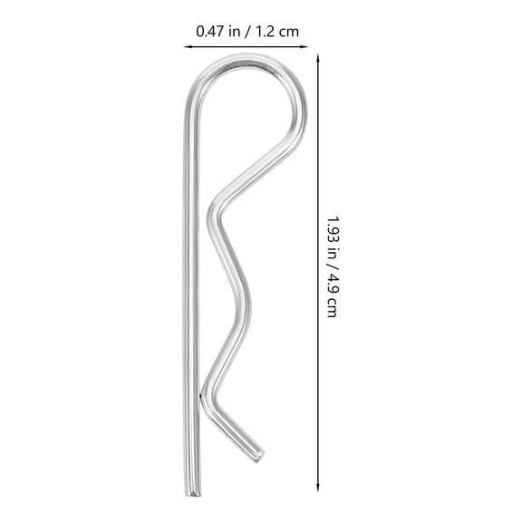 Pungan hitch pin 30pcs Hinge Pins Truck Hitch Pin Steel Trailer Hitch Pin Roll Pin Steel Cotter Hair Pins Hitch Pins Pins For Hitch Pin Lock System Cotter Pins Steel,1.93"X0.47"X0.08"