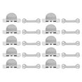 thumbnail image 1 of Pungan hook and eye sewing 10 Sets Metal Hook and Eye Sewing for Clothing,0.59"X0.47"X0.2", 1 of 10