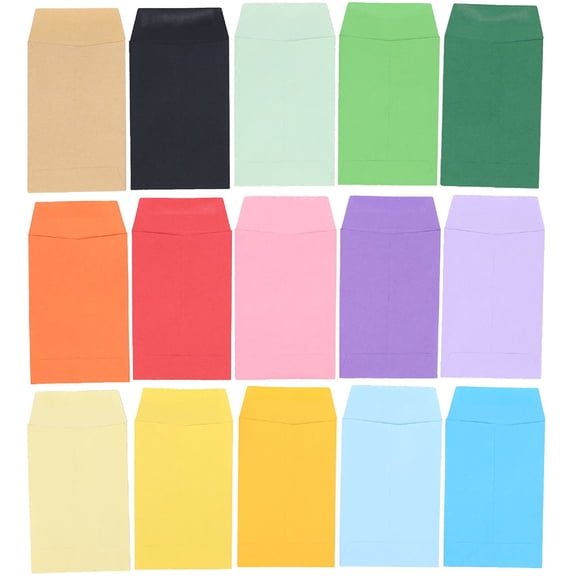 WRISTBIQUE Paper Envelopes Assorted Color 50Pcs Letter Storage