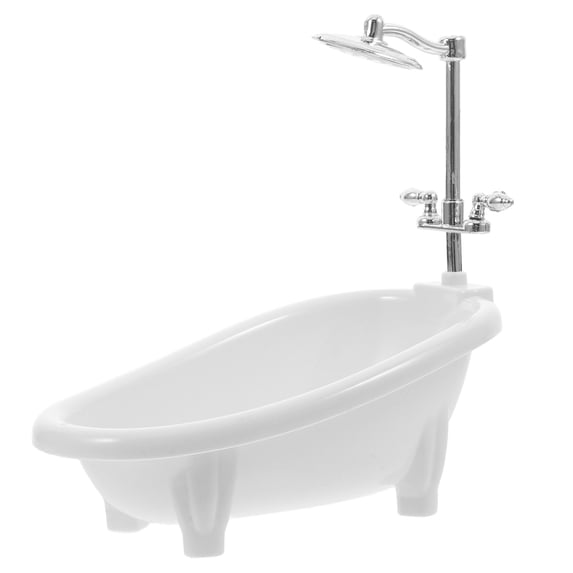 Pungan mini bathtub Miniature Bathtub Model Miniature Doll House Furniture Doll House Furniture Model,6.3"X6.1"X3.74"