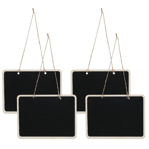 WRISTBIQUE hanging black chalkboard Mini Chalkboards Poplar Plywood Message Board Adults Wedding 4Set