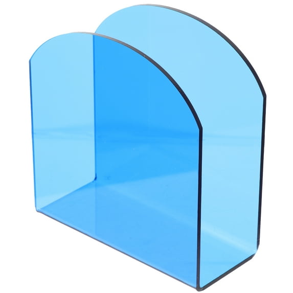 Pungan napkin stand Clear Acrylic Napkin Holder Freestanding Tissue Dispenser Blue,5"X4.72"X2.05"