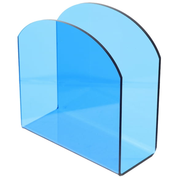 Pungan napkin stand Clear Acrylic Napkin Holder Freestanding Tissue Dispenser Blue,5"X4.72"X2.05"