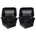 thumbnail image 1 of WRISTBIQUE Black Hydroponic Planting Containers Cups 4Set 7.1X7.1X4.3In, 1 of 10