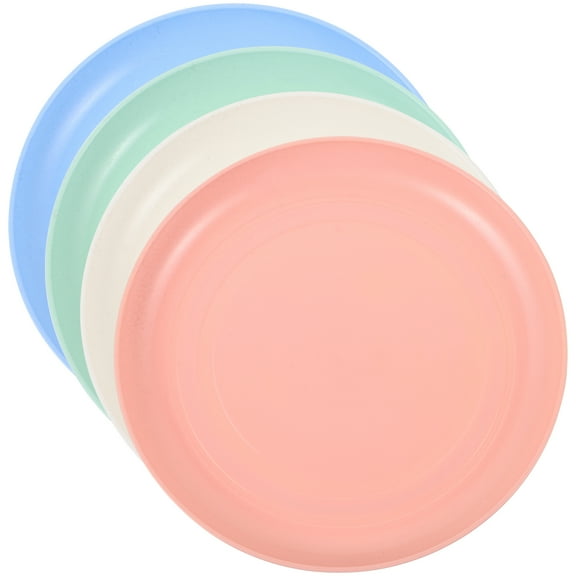 Pungan pet bowl 4Pcs Cat Bowl Feeding Bowl Cat Plate Kitten Shallow Feeding Bowl Small Pet Food Dish,5.91"X5.91"X0.59"