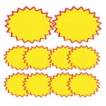 thumbnail image 1 of Pungan price tag 100 Blank Star Burst Sale Signs 4.3x2.4in - Garage Sale Supplies, Price Labels,4.33"X3.15"(LxW), 1 of 10