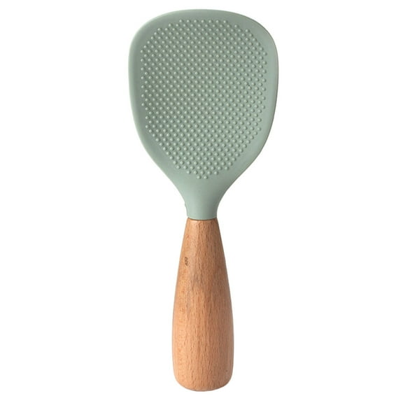 Pungan Silicone Rice Scoop Spoon, Non-Stick Rice Kitchen Utensil, Household Rice Spatula, 8.27 x 2.95 x 1.18 Inches