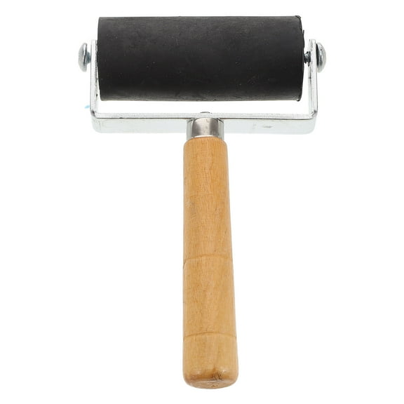 Pungan rubber roller 1pc Rubber Glue Roller for Crafting & Printmaking,4.33"X2.36"X1.57"