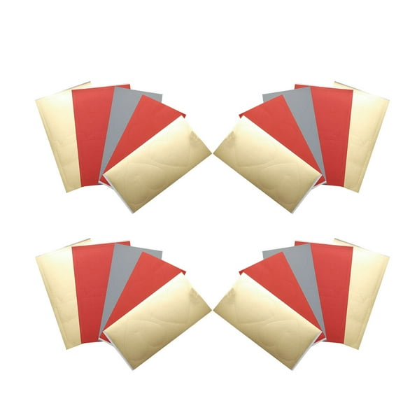 Pungan scratch sticker 50 Pcs Creative Scratch Off Sticker DIY Gift Decal Accessories Kids Adults Blessing Adhesive Paper Supplies (Random Style)(5.91"X2.76"X0.04")