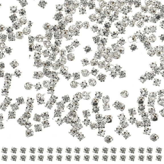 Pungan sew on rhinestones 1440pcs Crystal Glass Rhinestones for DIY Clothing and Jewelry Making,0.04"X0.04"X0.04"
