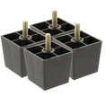 thumbnail image 1 of Pungan sofa legs Plastic Furniture Legs 4pcs Square Replacement Feet for Sofa, Chair, Table,3.15"X2.05"X2.05", 1 of 10