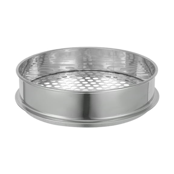 Pungan soil sifter Garden Soil Sifter Soil Sifting Pan Stainless Steel Garden Soil Sieve Gardening Manual Soil Strainer,7.87"X7.87"X2.24"