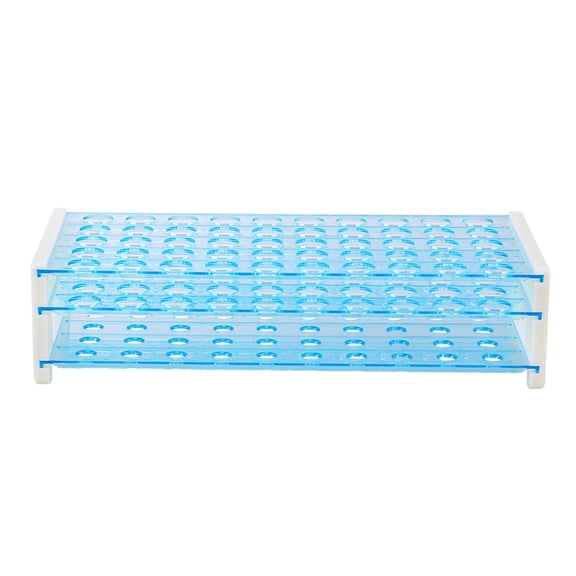 WRISTBIQUE Sky Blue Sampling Tube Storage Rack with Strong Build for Laboratory Work Efficiency