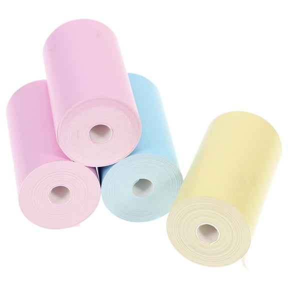 Pungan thermal paper Colorful Thermal Sticker Rolls - Self Adhesive Print Paper,2.24"X1.18"X0.04"