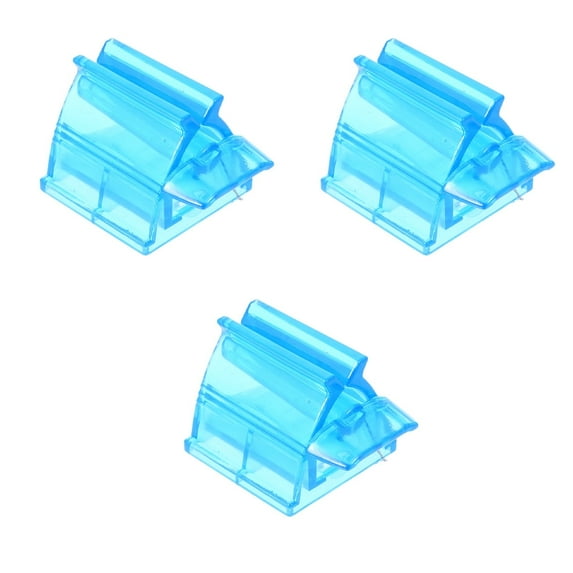 WRISTBIQUE Toothpaste Extruder Blue 3Pack 2.0x1.5x1.5in