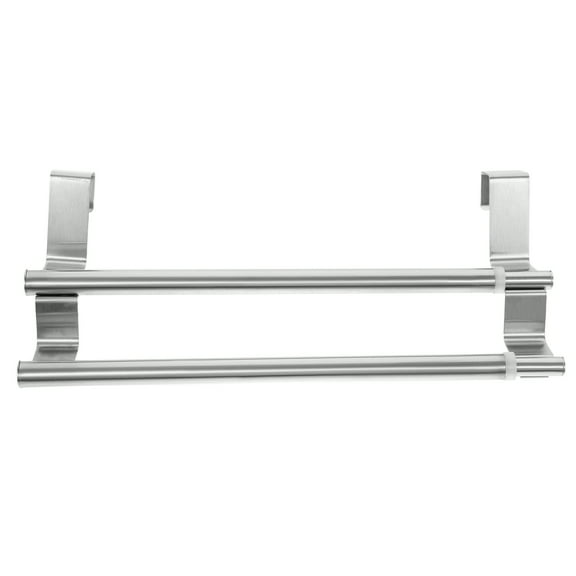Pungan towel rack 2-Tier Stainless Steel Over Door Towel Rack for Bathroom & Kitchen,10.43"X5.12"X1.38"