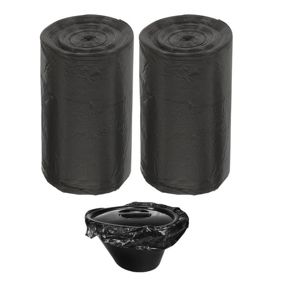 Pungan Travel Potty Bags 100 Pack Disposable Elderly Potty Basin Bags for Home Use, Toilet Training Waste Bags 23.62 x 19.69 Inches