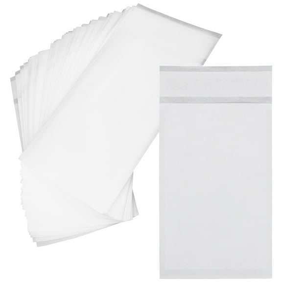 WRISTBIQUE Wax Paper Packing Bag Wax Paper Bags White 100pcs