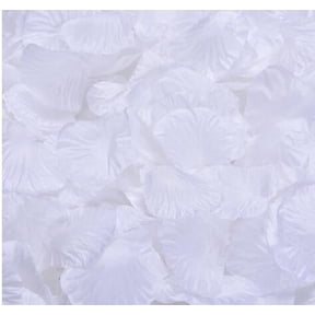 WRISTBIQUE Reusable Silk Rose Petals White 1200Pcs 2X2X0.04In