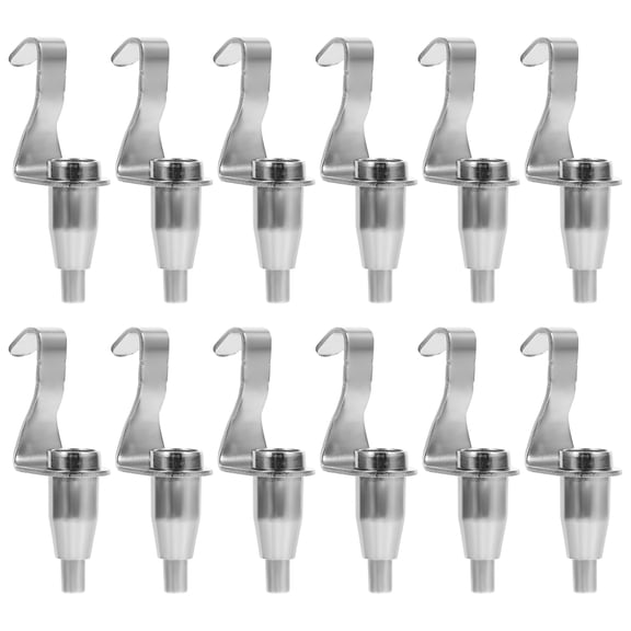 Pungan wire rope hooks 12pcs Adjustable Metal Gallery Wire Rope Hanger Hooks for Picture ,2.44"X1.38"X0.67"