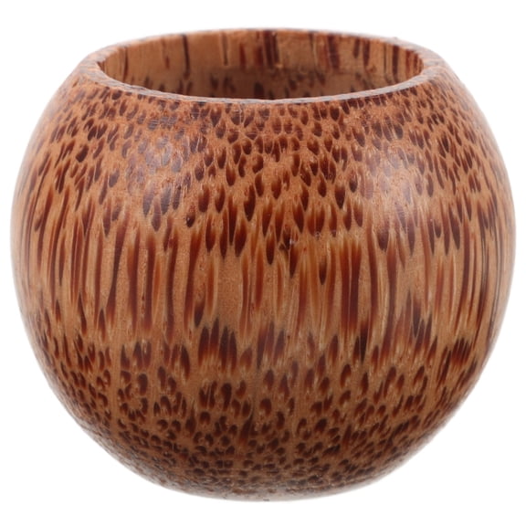 WRISTBIQUE Wine Glass Coconut Wood 1Pack 1.77X1.77X1.57in