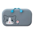 thumbnail image 1 of PuniLabo Zipper Pouch - Gray Cat, 1 of 2
