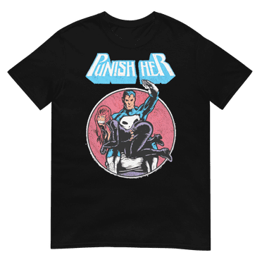 Punish Her Short-Sleeve Unisex T-Shirt (Black, S)