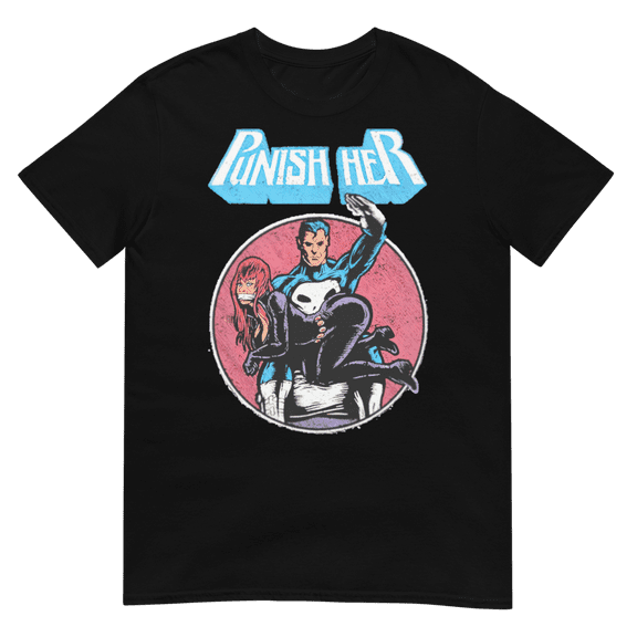 Punish Her Short-Sleeve Unisex T-Shirt (Black, S)
