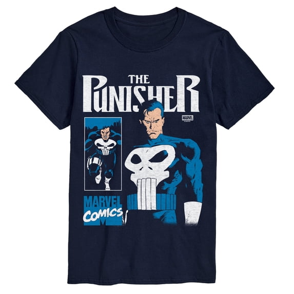 Punisher - Comic Cover - Men's Short Sleeve Graphic T-Shirt