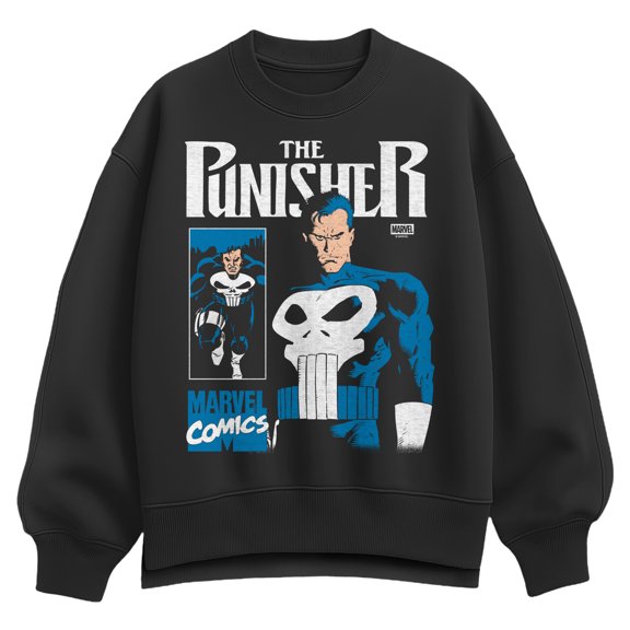 Punisher - Comic Cover - Women's Oversized Fleece Crew Sweatshirt