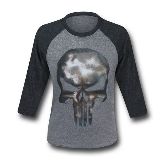 Punisher Movie Symbol Men's Baseball T-Shirt-Medium