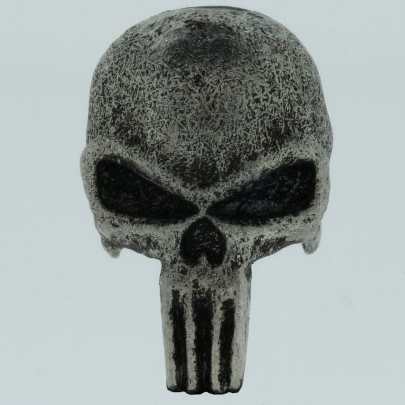 Punisher Paracord / Lanyard Bead in Pewter for Jig Pro Shop by