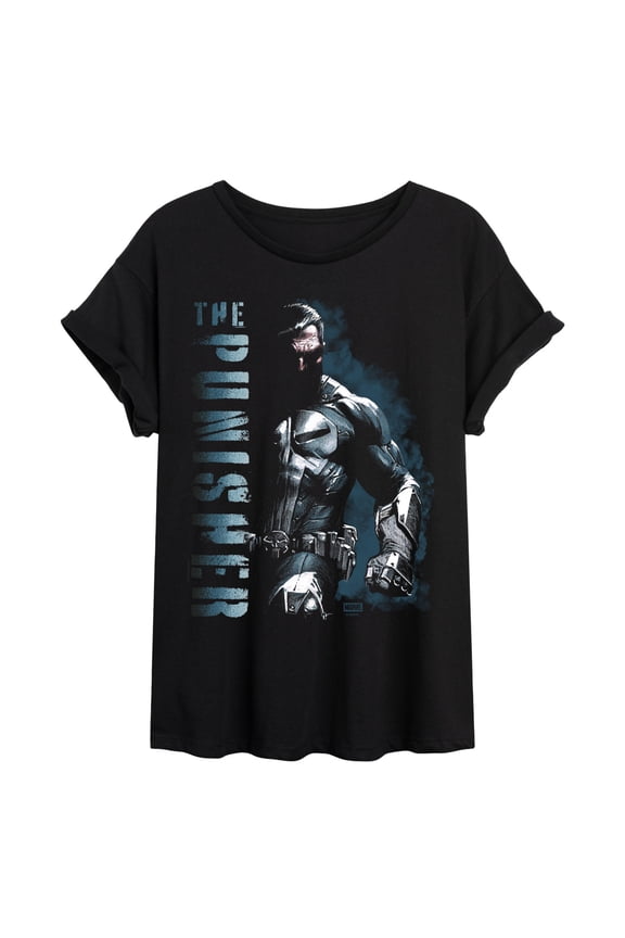 - Punisher - Juniors Oversized Graphic T-Shirt