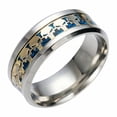 thumbnail image 1 of Punisher Repeat Skull Stainless Steel Band Ring Size 7, 1 of 1