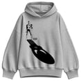 thumbnail image 1 of Punisher - Shadow Dark - Women's Oversized Fleece Hoodie Sweatshirt, 1 of 3
