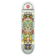 Punisher Skateboards Day of the Dead 31.5" x 7.75" ABEC-7 Deep Conave Canadian Maple Complete Skateboard