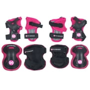 Punisher Skateboards Girls Elbow, Knee, Wrist Pad Set, Pink, Small, Ages 5+