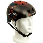 punisher skateboards ranger 11-vent skateboard helmet, size medium, black