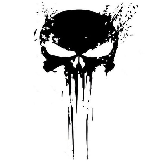Punisher Skull Type Vinyl Car Decals Stickers Motorcycles Decoration