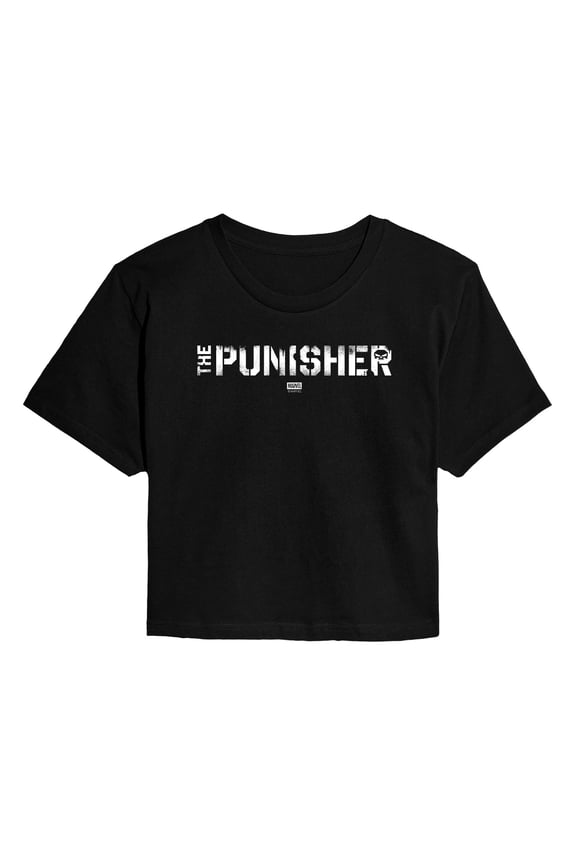 - The Punisher - Juniors Cropped Graphic T-Shirt