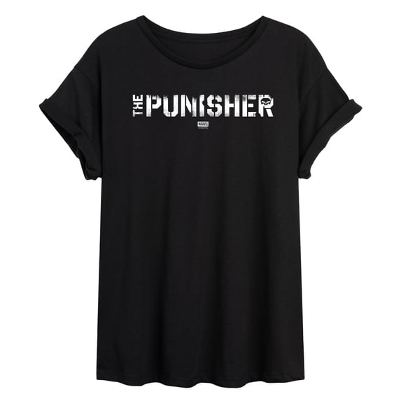Punisher - The Punisher - Juniors Oversized Graphic T-Shirt