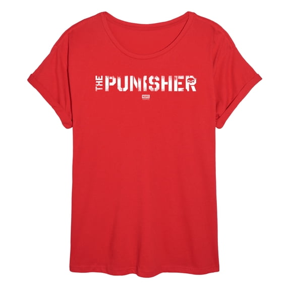 Punisher - The Punisher - Juniors Oversized Graphic T-Shirt