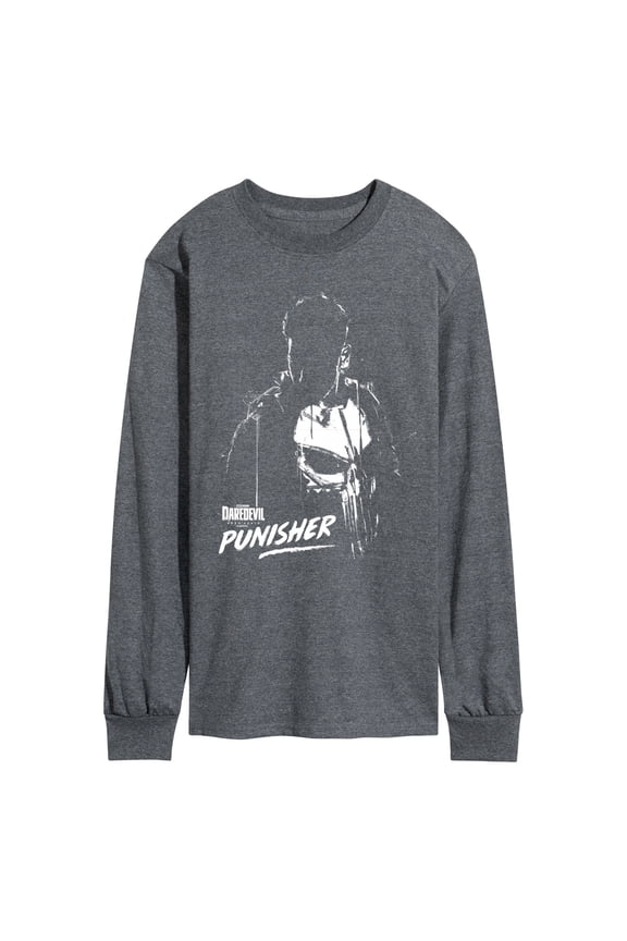 -  The Punisher Silhouette - Men's Long Sleeve Graphic T-Shirt