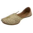 thumbnail image 1 of Punjabi Jutti For Men Handmade Wedding Shoes Flat Designer Gift For Him US 11.5/ EURO 45.5, 1 of 4
