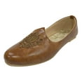 thumbnail image 1 of Punjabi Jutti For Men's Tan Wedding Sherwani Juttis Traditional Ethnic Slip-on Loafers Jooti Handmade Mojari Indian Shoes US 9 / EURO 43, 1 of 5