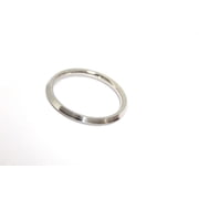 Punjabi/Sikh Stainless Steel Silver Kada/Bracelet for Men Internal Diameter 6 cm Thickness 0.8 cm
