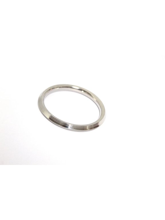 Punjabi/Sikh Stainless Steel Silver Kada/Bracelet for Men Internal Diameter 6 cm Thickness 0.8 cm
