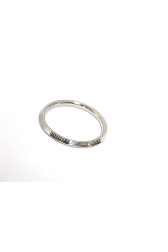Punjabi/Sikh Stainless Steel Silver Kada/Bracelet for Men Internal Diameter 6 cm Thickness 0.8 cm