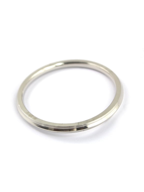 Punjabi/Sikh Stainless Steel Silver Kada/Bracelet for Men Internal Diameter 7.2 cm Thickness 0.8 cm